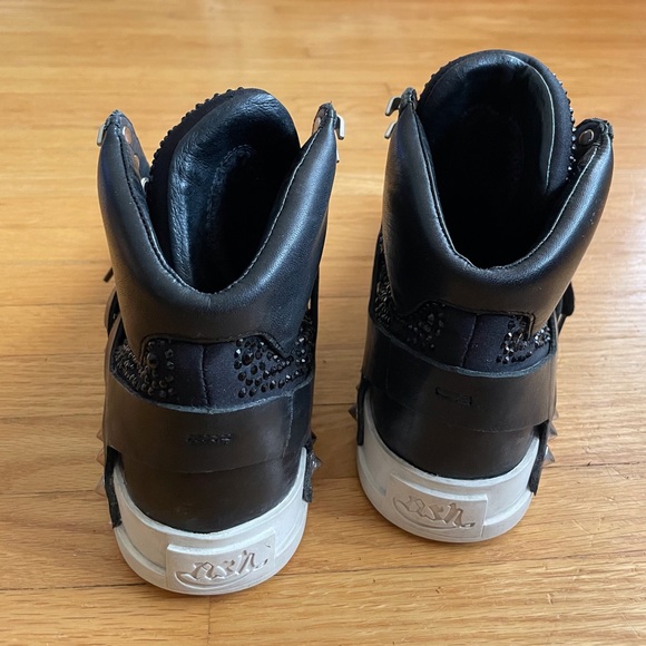 ASH Jewel Black High Top Sneakers. Size EU 36 - Picture 10 of 10